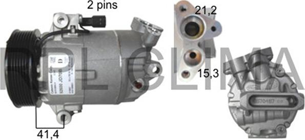 RPLQuality APCONI0054 - Компрессор кондиционера autospares.lv