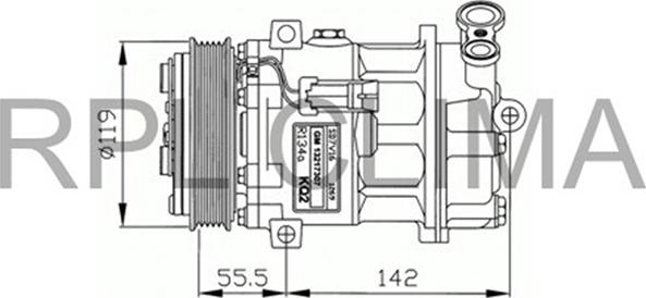 RPLQuality APCOOP0048 - Компрессор кондиционера autospares.lv