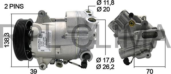 RPLQuality APCOOP0036 - Компрессор кондиционера autospares.lv