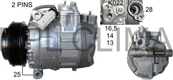 RPLQuality APCOOP0024 - Компрессор кондиционера autospares.lv