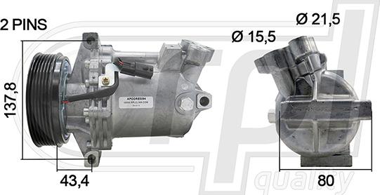 RPLQuality APCORE5094 - Компрессор кондиционера autospares.lv