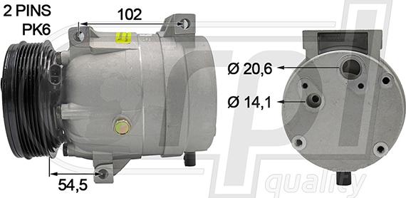 RPLQuality APCORE5046 - Компрессор кондиционера autospares.lv