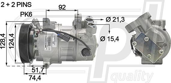 RPLQuality APCORE5087 - Компрессор кондиционера autospares.lv