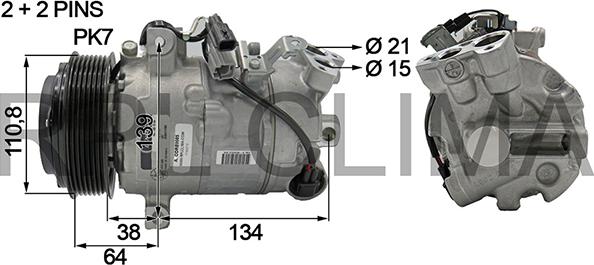 RPLQuality APCORE0085 - Компрессор кондиционера autospares.lv