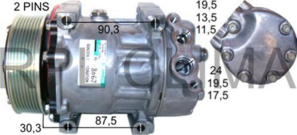 RPLQuality APCOSC5004 - Компрессор кондиционера autospares.lv