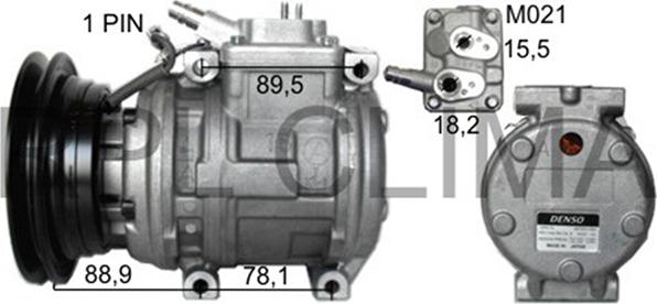 RPLQuality APCOTO0053 - Компрессор кондиционера autospares.lv