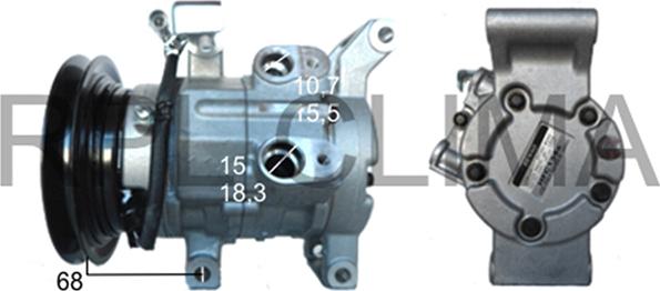 RPLQuality APCOTO0060 - Компрессор кондиционера autospares.lv