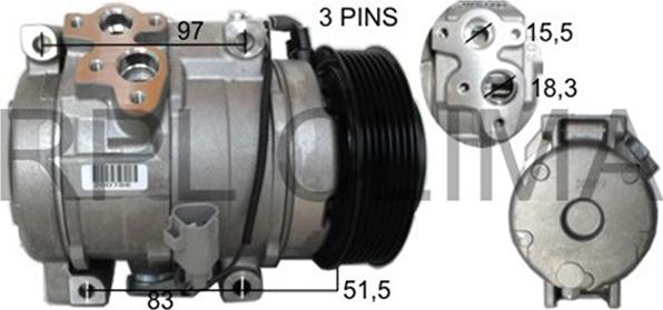 RPLQuality APCOTO5037 - Компрессор кондиционера autospares.lv