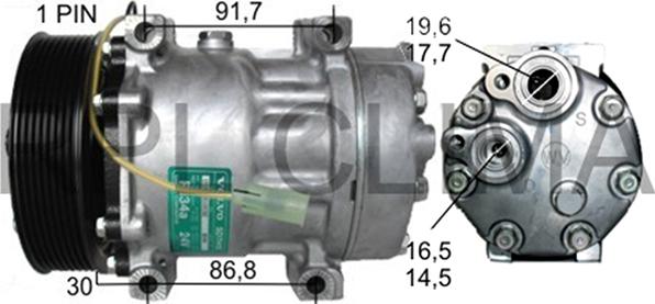 RPLQuality APCOVO5014 - Компрессор кондиционера autospares.lv