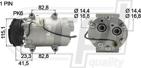 RPLQuality APCOVO5025 - Компрессор кондиционера autospares.lv