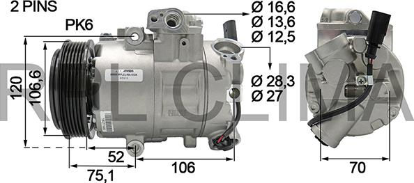 RPLQuality APCOVW0039 - Компрессор кондиционера autospares.lv