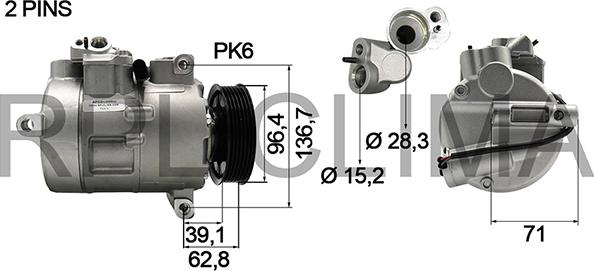 RPLQuality APCOVW0035 - Компрессор кондиционера autospares.lv