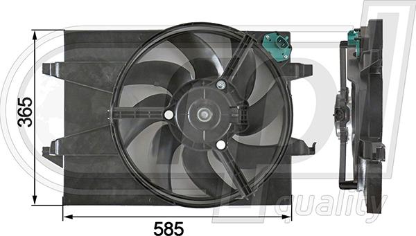 RPLQuality APELFD5004 - Вентилятор, охлаждение двигателя autospares.lv