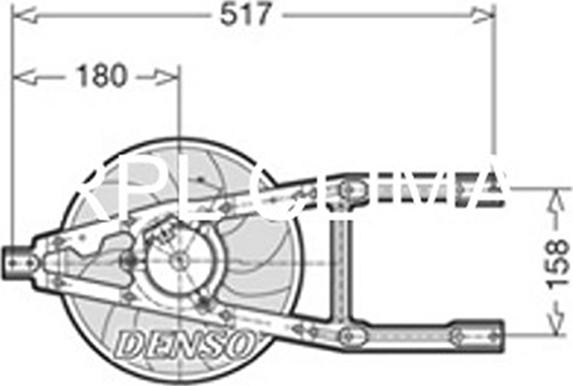 RPLQuality APELFT0050 - Вентилятор, охлаждение двигателя autospares.lv