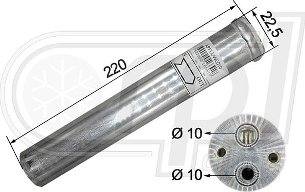 RPLQuality APFLDW0010 - Осушитель, кондиционер autospares.lv