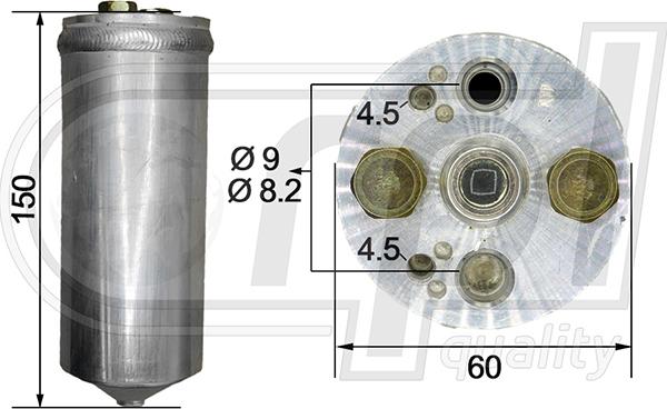 RPLQuality APFLNI0002 - Осушитель, кондиционер autospares.lv