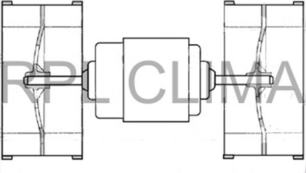 RPLQuality APVTIV5003 - Электродвигатель, вентиляция салона autospares.lv