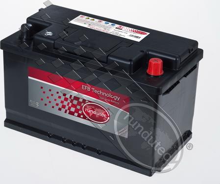 RUTEC RNU080RH-EFB - Стартерная аккумуляторная батарея, АКБ autospares.lv