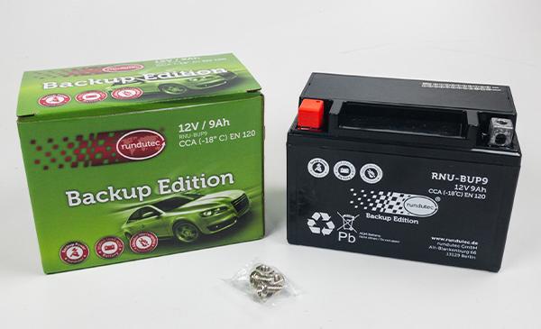RUTEC RNU-BUP9 - Стартерная аккумуляторная батарея, АКБ autospares.lv