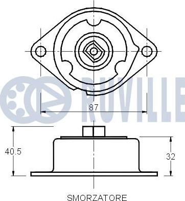 Ruville 540903 - Натяжитель, поликлиновый ремень autospares.lv