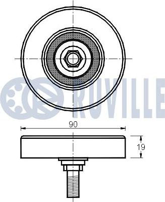 Ruville 540981 - Натяжитель, поликлиновый ремень autospares.lv