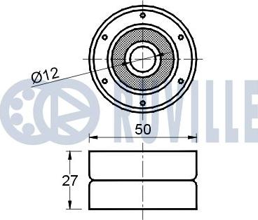 Ruville 540423 - Направляющий ролик, зубчатый ремень ГРМ autospares.lv