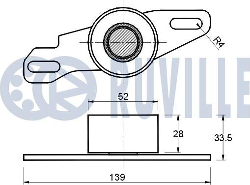 Ruville 540659 - Натяжной ролик, зубчатый ремень ГРМ autospares.lv