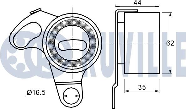 Ruville 540320 - Натяжной ролик, зубчатый ремень ГРМ autospares.lv