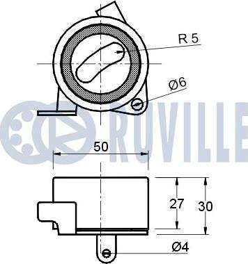 Ruville 540290 - Натяжной ролик, зубчатый ремень ГРМ autospares.lv