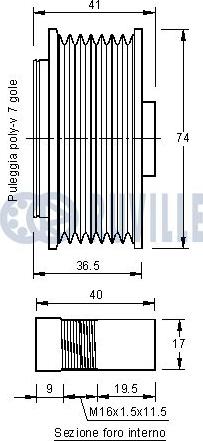 Ruville 541910 - Шкив генератора, муфта autospares.lv