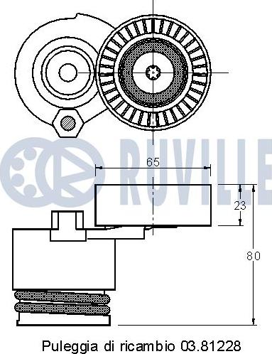 Ruville 541927 - Натяжитель, поликлиновый ремень autospares.lv