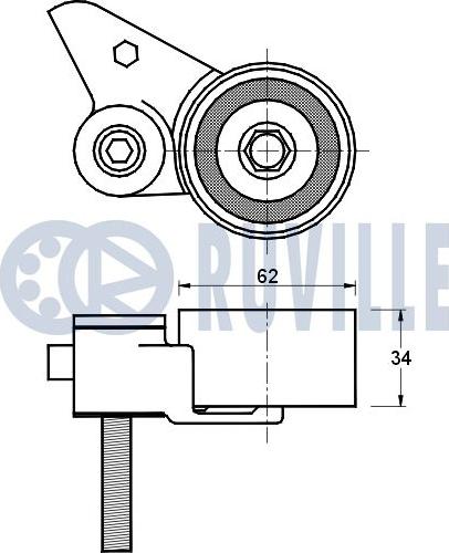 Ruville 541111 - Натяжной ролик, зубчатый ремень ГРМ autospares.lv