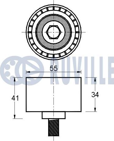 Ruville 541171 - Направляющий ролик, зубчатый ремень ГРМ autospares.lv