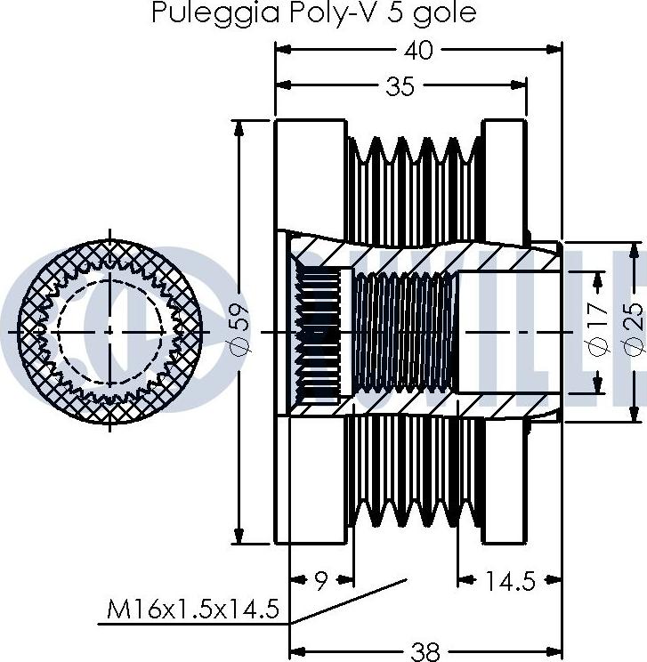 Ruville 542501 - Шкив генератора, муфта autospares.lv