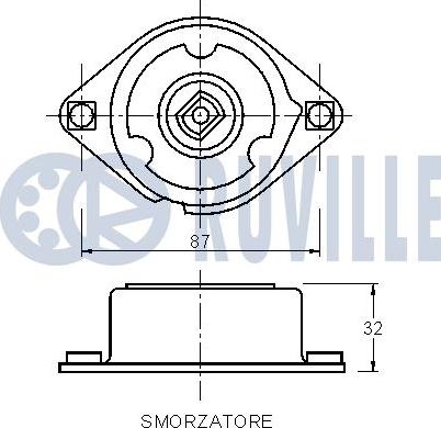 Ruville 542009 - Натяжитель, поликлиновый ремень autospares.lv