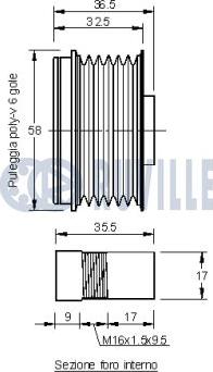 Ruville 542102 - Шкив генератора, муфта autospares.lv