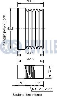 Ruville 542178 - Шкив генератора, муфта autospares.lv