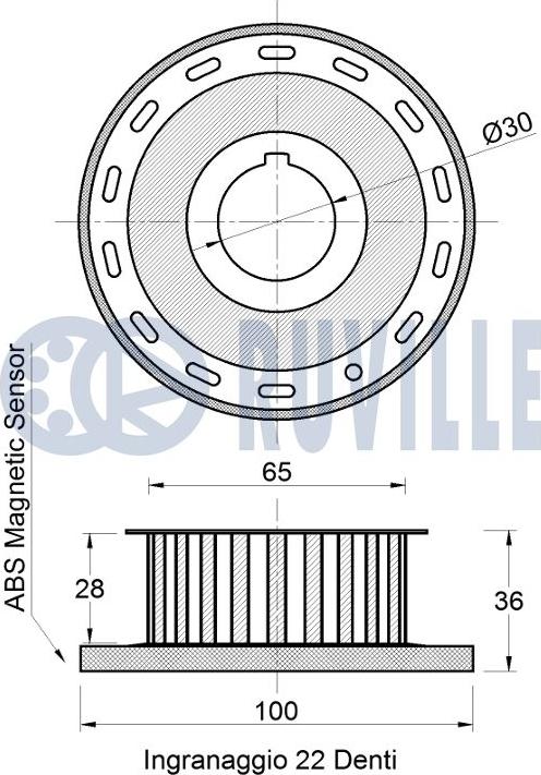 Ruville 542751 - Шестерня, коленчатый вал autospares.lv