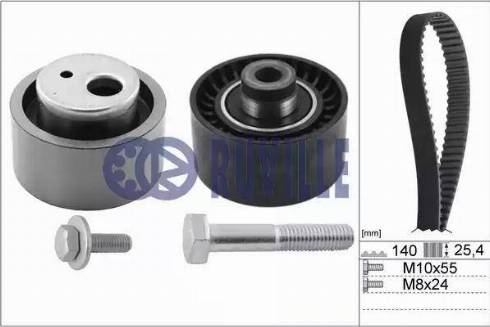 Ruville 5599770 - Комплект зубчатого ремня ГРМ autospares.lv