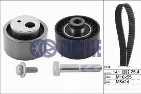 Ruville 5599771 - Комплект зубчатого ремня ГРМ autospares.lv