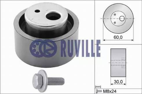 Ruville 55997 - Натяжной ролик, зубчатый ремень ГРМ autospares.lv