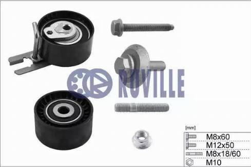 Ruville 5595350 - Комплект роликов, зубчатый ремень ГРМ autospares.lv