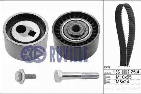 Ruville 5590170 - Комплект зубчатого ремня ГРМ autospares.lv