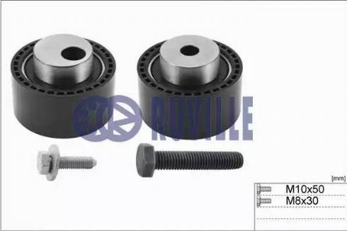 Ruville 5592151 - Комплект роликов, зубчатый ремень ГРМ autospares.lv