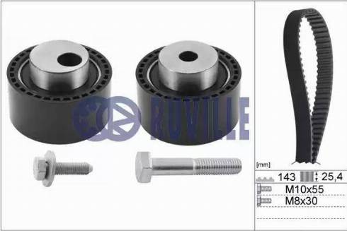 Ruville 5592174 - Комплект зубчатого ремня ГРМ autospares.lv