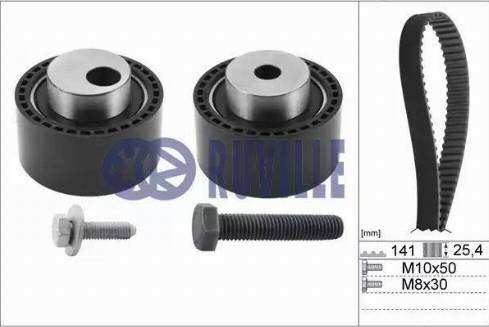 Ruville 5592171 - Комплект зубчатого ремня ГРМ autospares.lv