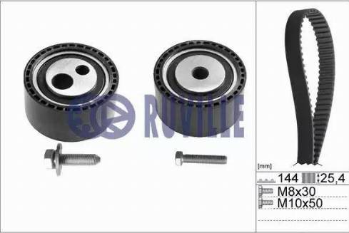 Ruville 5597172 - Комплект зубчатого ремня ГРМ autospares.lv