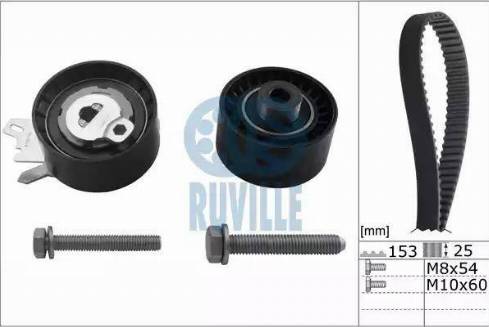 Ruville 5597770 - Комплект зубчатого ремня ГРМ autospares.lv