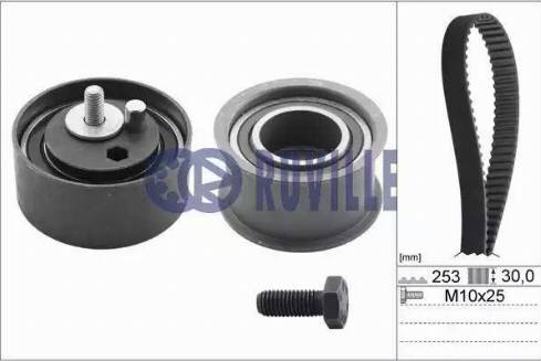 Ruville 5549070 - Комплект зубчатого ремня ГРМ autospares.lv