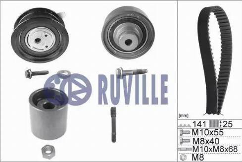 Ruville 5549173 - Комплект зубчатого ремня ГРМ autospares.lv